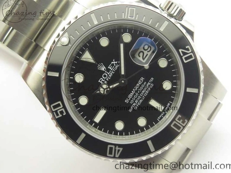 116610 And Best Edition Bracelet Case Submariner 904L SA3135 LN Ceramic Black 1:1 SS DJF 0424